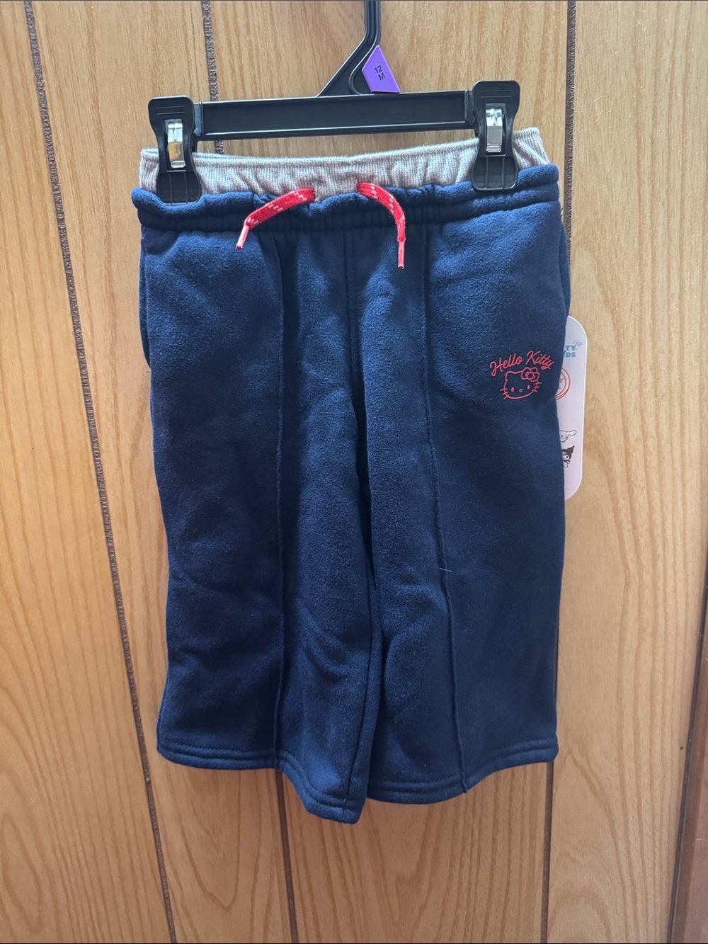 wonder nation Navy Fleece Joggers with Red‎ Drawstring